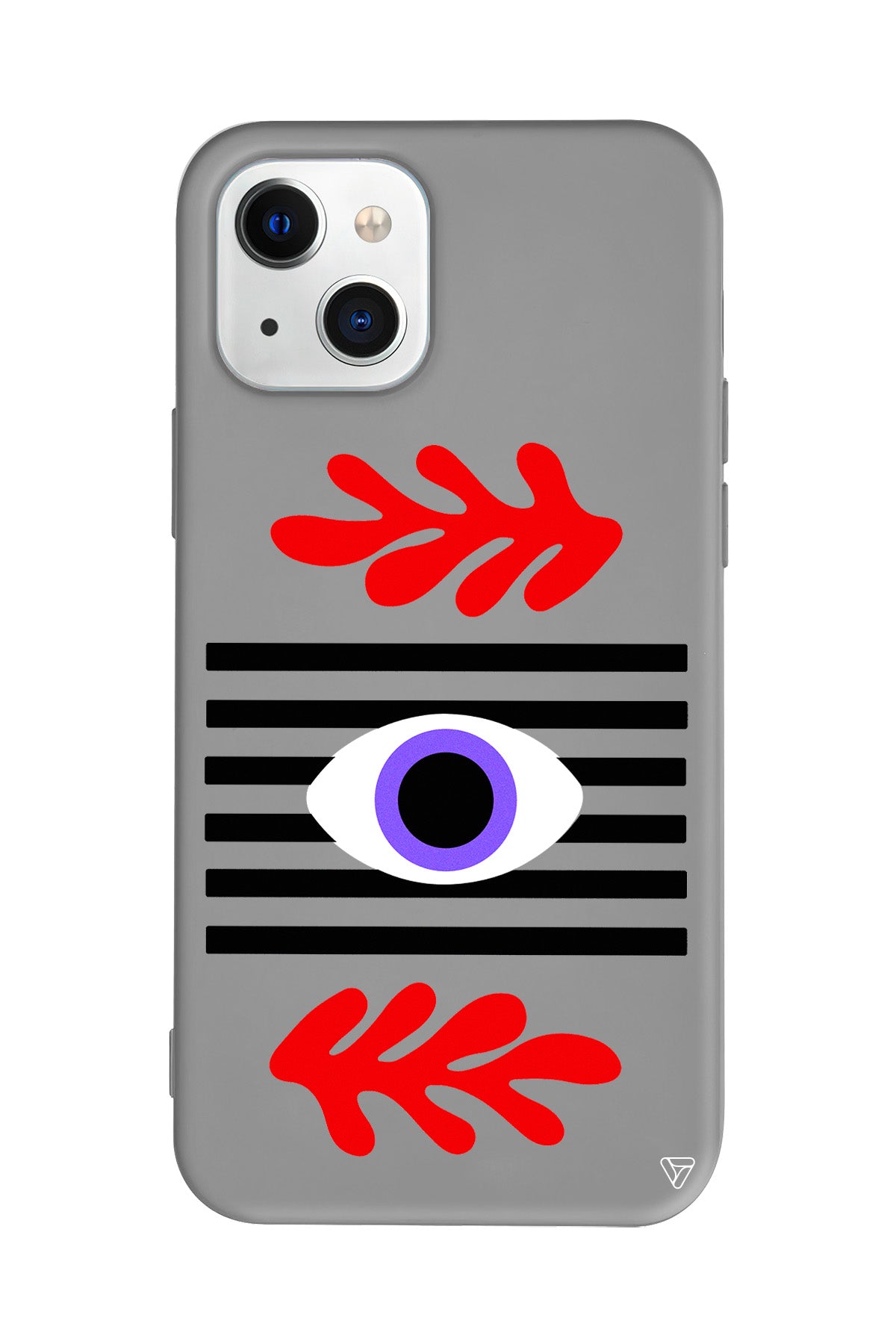 Mor Göz Lansman Model İçi Kadife Silikon Telefon Kılıfı