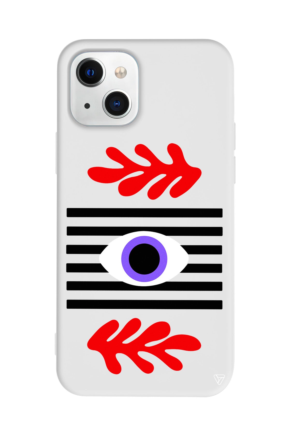 Mor Göz Lansman Model İçi Kadife Silikon Telefon Kılıfı