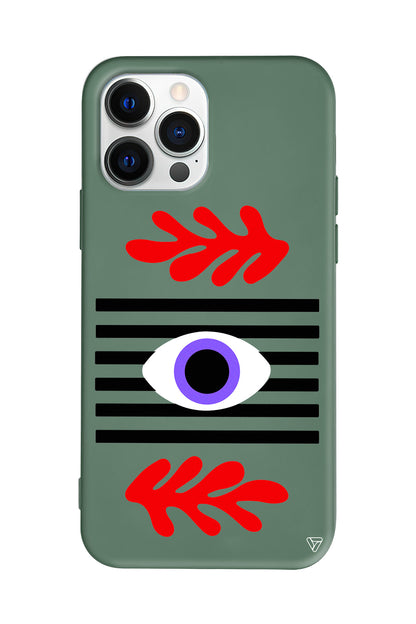 Mor Göz Lansman Model İçi Kadife Silikon Telefon Kılıfı