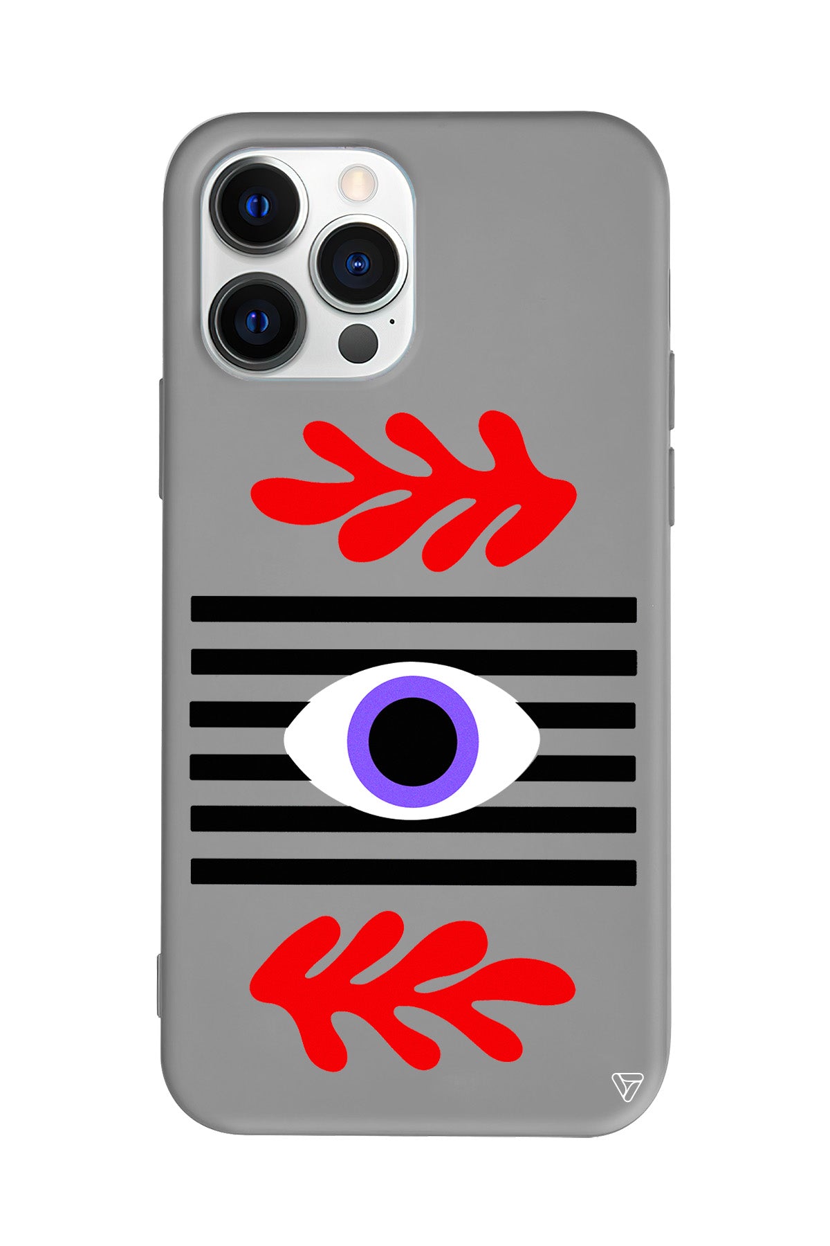 Mor Göz Lansman Model İçi Kadife Silikon Telefon Kılıfı