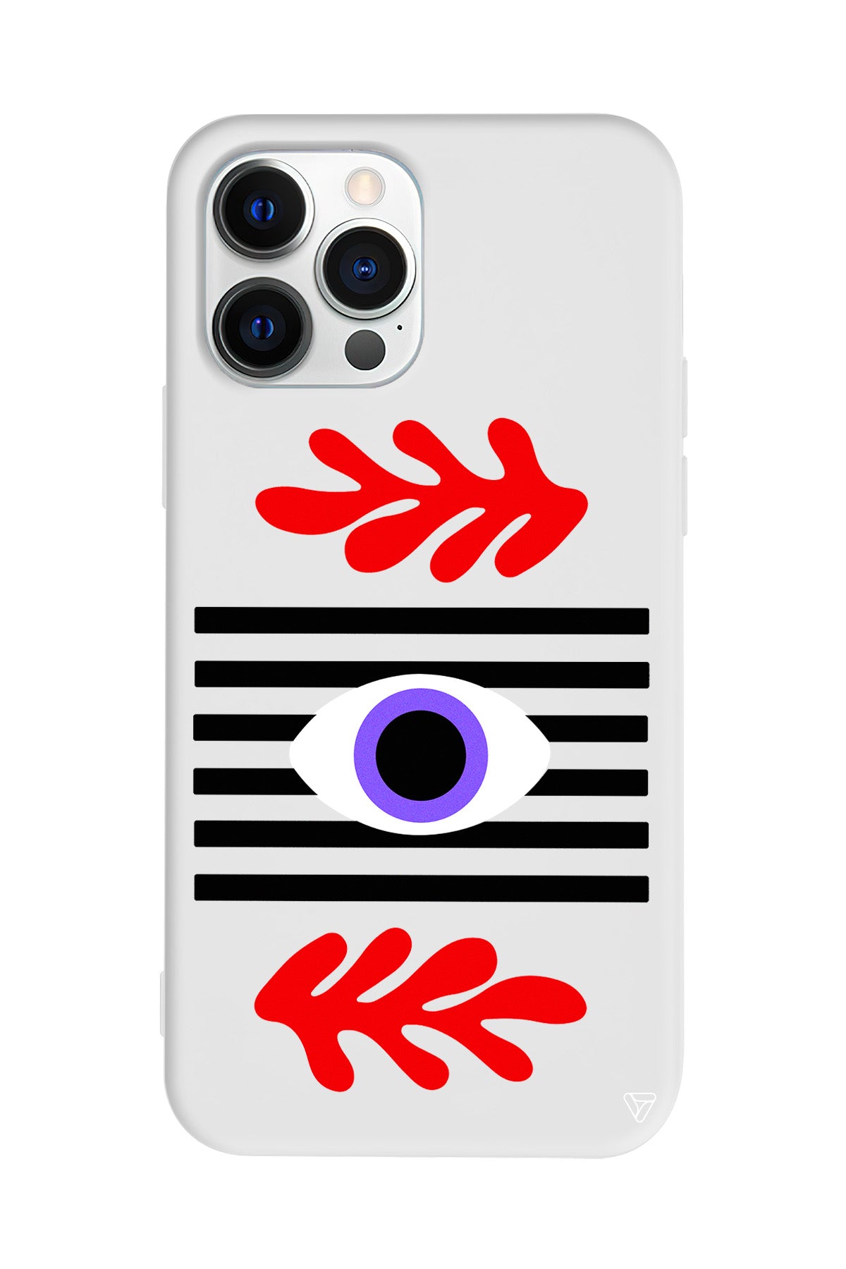 Mor Göz Lansman Model İçi Kadife Silikon Telefon Kılıfı