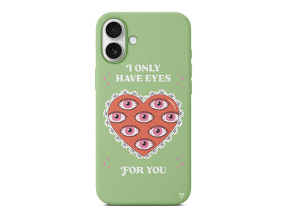 Only Have Eyes Lansman Model İçi Kadife Silikon Telefon Kılıfı – Plus Serisine Özel