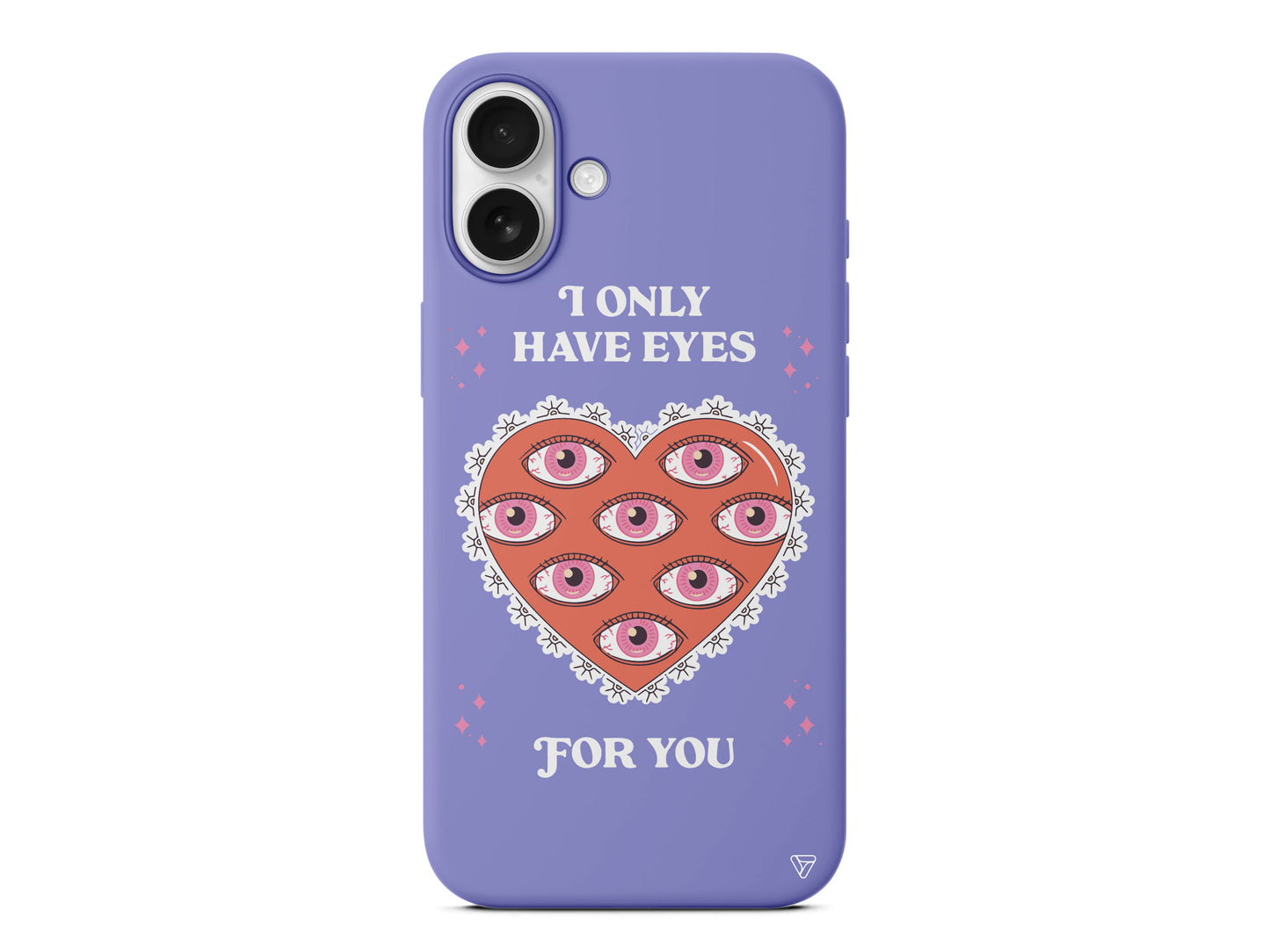 Only Have Eyes Lansman Model İçi Kadife Silikon Telefon Kılıfı