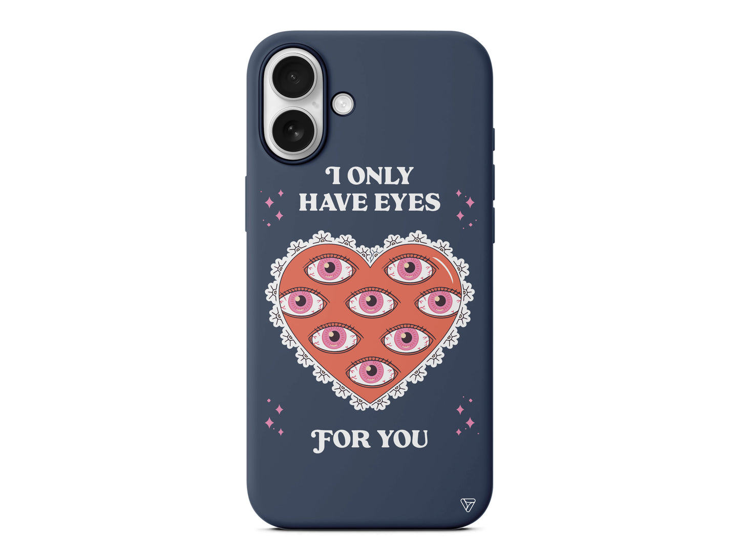 Only Have Eyes Lansman Model İçi Kadife Silikon Telefon Kılıfı