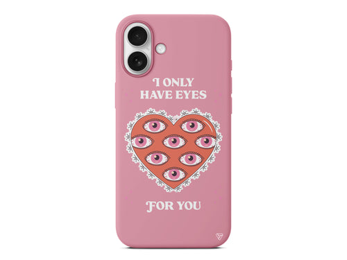 Only Have Eyes Lansman Model İçi Kadife Silikon Telefon Kılıfı – Plus Serisine Özel