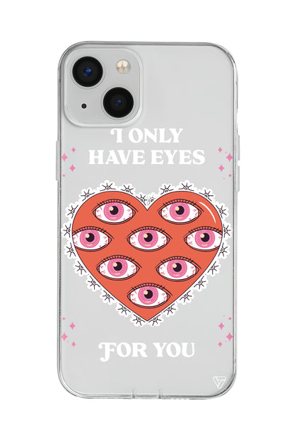 Only Have Eyes Lansman Model İçi Kadife Silikon Telefon Kılıfı