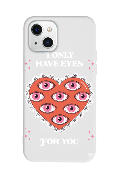 Only Have Eyes Lansman Model İçi Kadife Silikon Telefon Kılıfı – Plus Serisine Özel