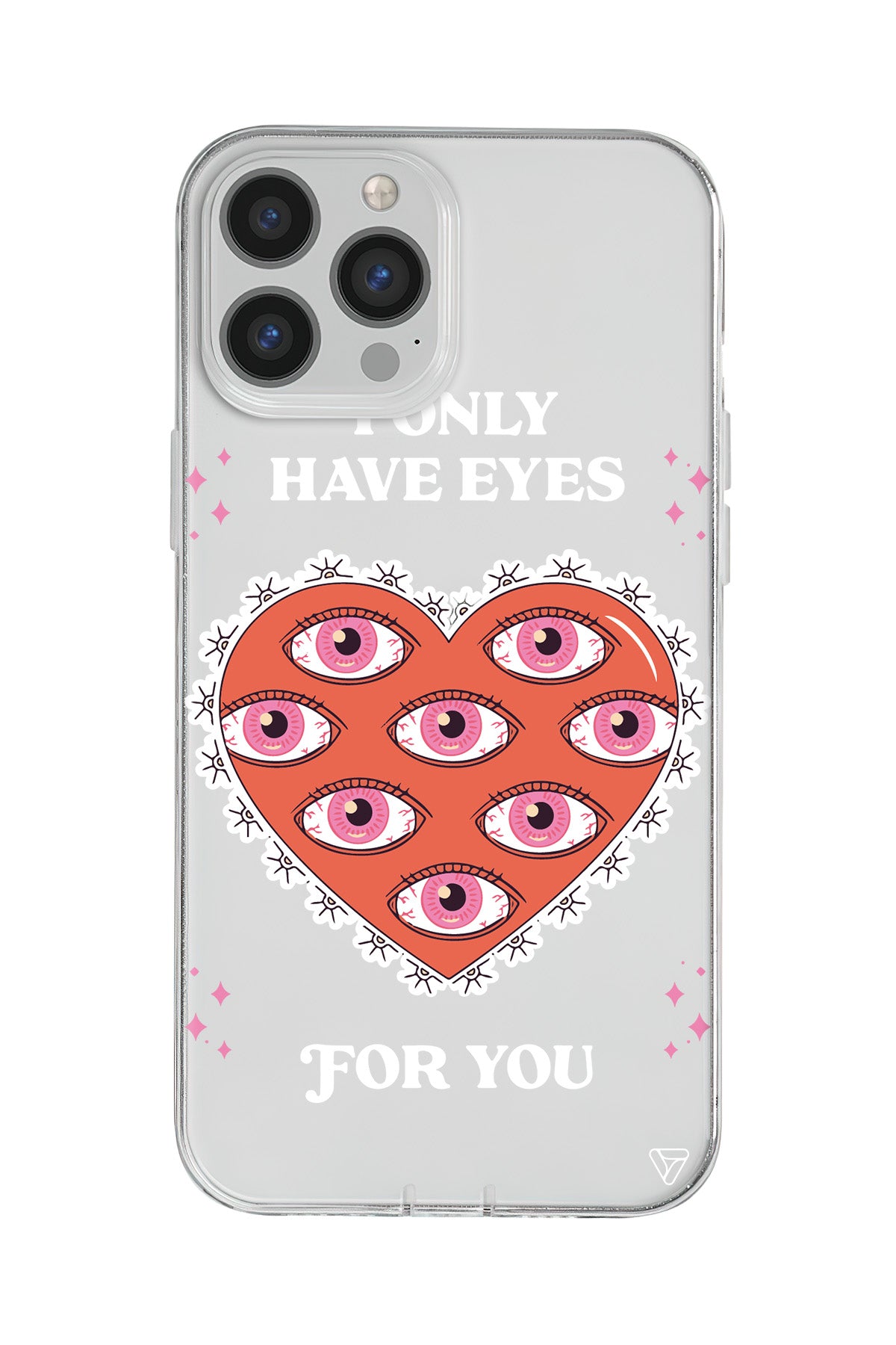 Only Have Eyes Lansman Model İçi Kadife Silikon Telefon Kılıfı