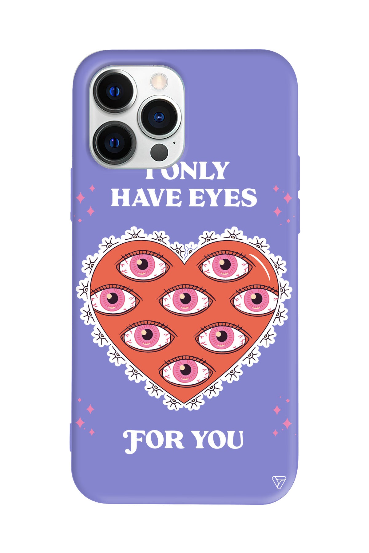 Only Have Eyes Lansman Model İçi Kadife Silikon Telefon Kılıfı