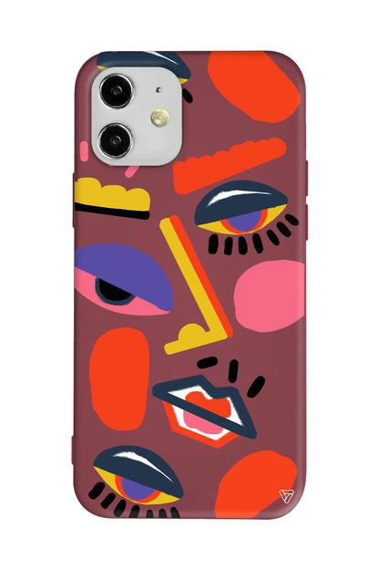 Sürreal Lansman Model İçi Kadife Silikon Telefon Kılıfı