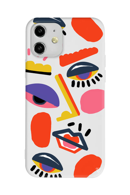 Sürreal Lansman Model İçi Kadife Silikon Telefon Kılıfı