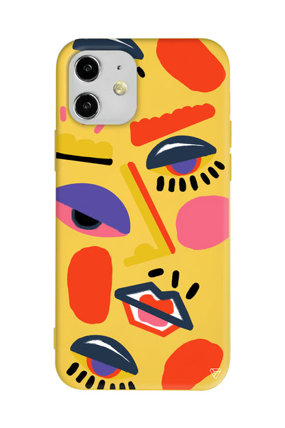 Sürreal Lansman Model İçi Kadife Silikon Telefon Kılıfı