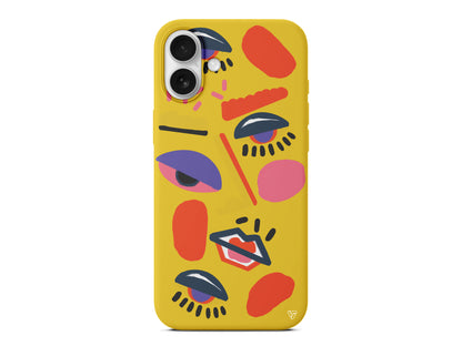 Sürreal Lansman Model İçi Kadife Silikon Telefon Kılıfı