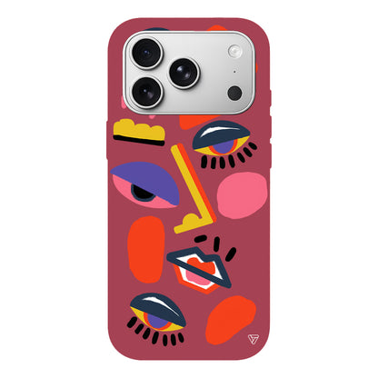 Sürreal Lansman Model İçi Kadife Silikon Telefon Kılıfı