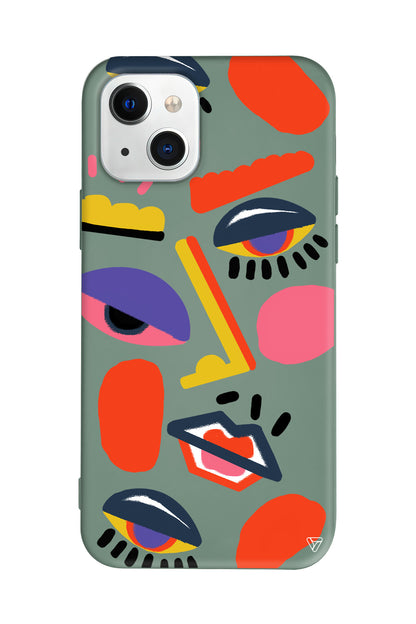 Sürreal Lansman Model İçi Kadife Silikon Telefon Kılıfı