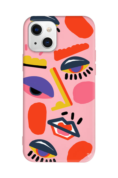 Sürreal Lansman Model İçi Kadife Silikon Telefon Kılıfı – Plus Serisine Özel