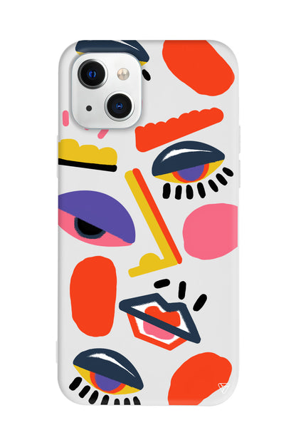 Sürreal Lansman Model İçi Kadife Silikon Telefon Kılıfı – Plus Serisine Özel