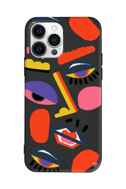 Sürreal Lansman Model İçi Kadife Silikon Telefon Kılıfı