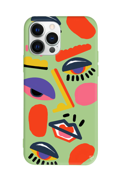 Sürreal Lansman Model İçi Kadife Silikon Telefon Kılıfı