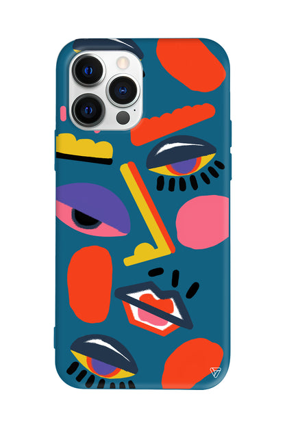 Sürreal Lansman Model İçi Kadife Silikon Telefon Kılıfı