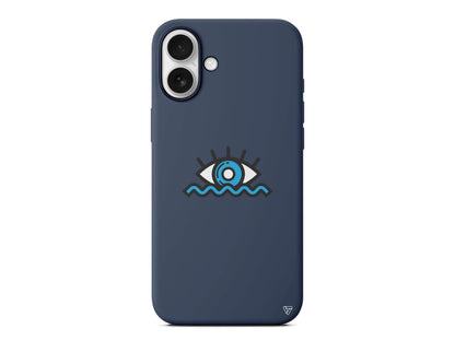 Denizci Gözü Lansman Model İçi Kadife Silikon Telefon Kılıfı