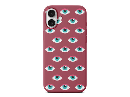 Sadece Gözler Lansman Model İçi Kadife Silikon Telefon Kılıfı – Plus Serisine Özel