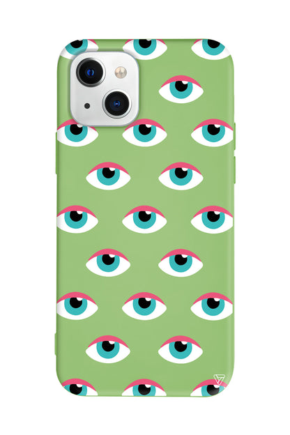 Sadece Gözler Lansman Model İçi Kadife Silikon Telefon Kılıfı