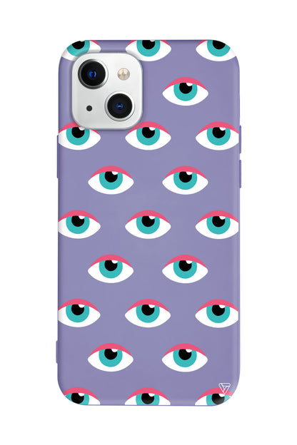 Sadece Gözler Lansman Model İçi Kadife Silikon Telefon Kılıfı