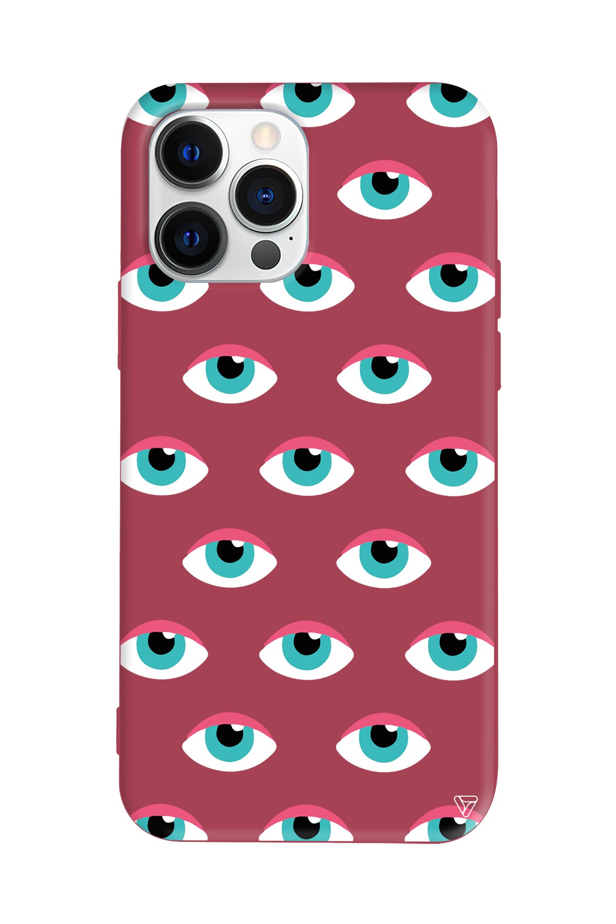 Sadece Gözler Lansman Model İçi Kadife Silikon Telefon Kılıfı