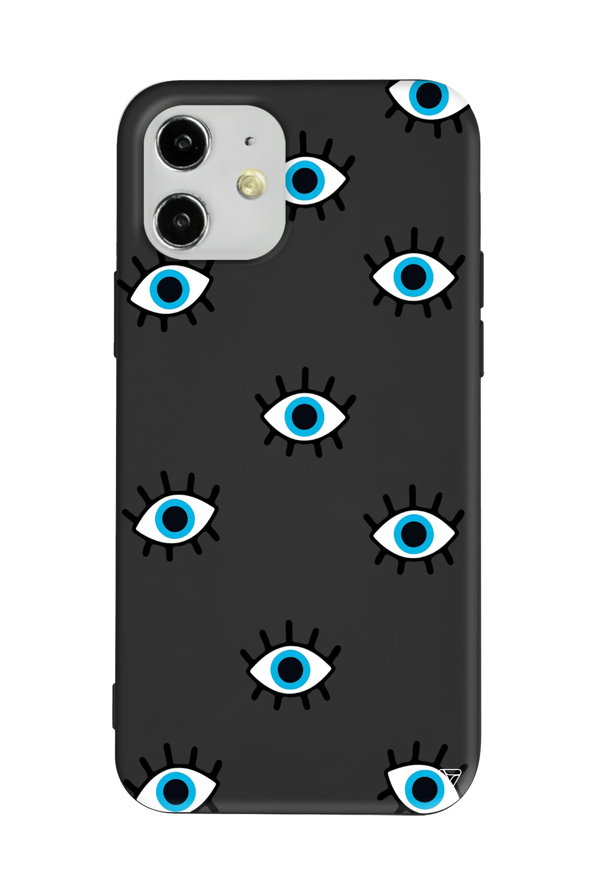 Nazar Gözler Lansman Model İçi Kadife Silikon Telefon Kılıfı