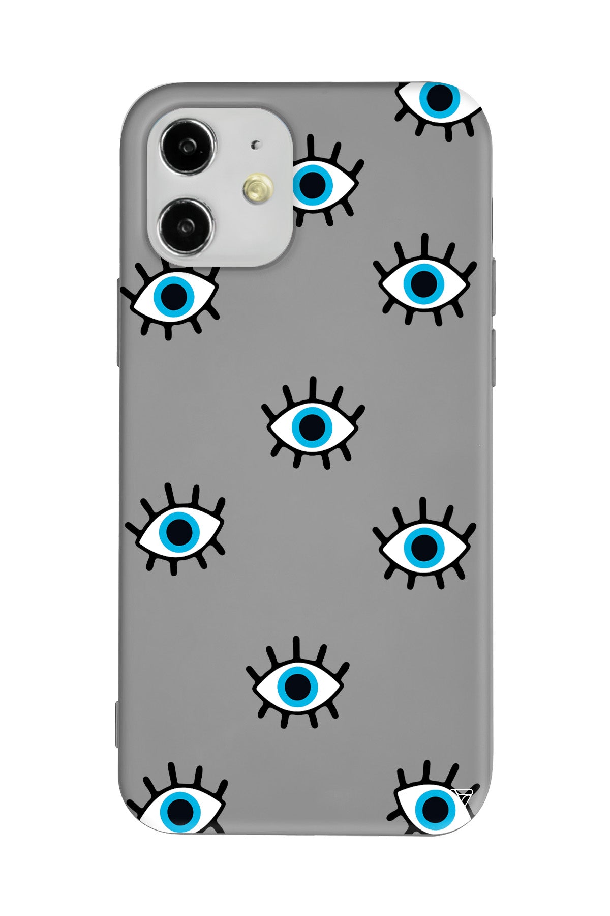 Nazar Gözler Lansman Model İçi Kadife Silikon Telefon Kılıfı