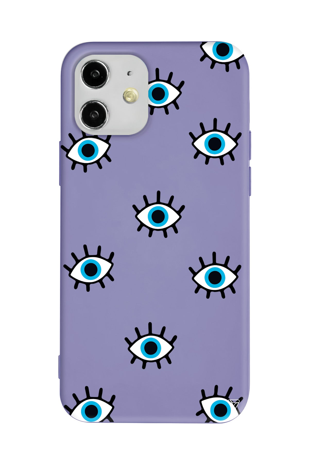 Nazar Gözler Lansman Model İçi Kadife Silikon Telefon Kılıfı