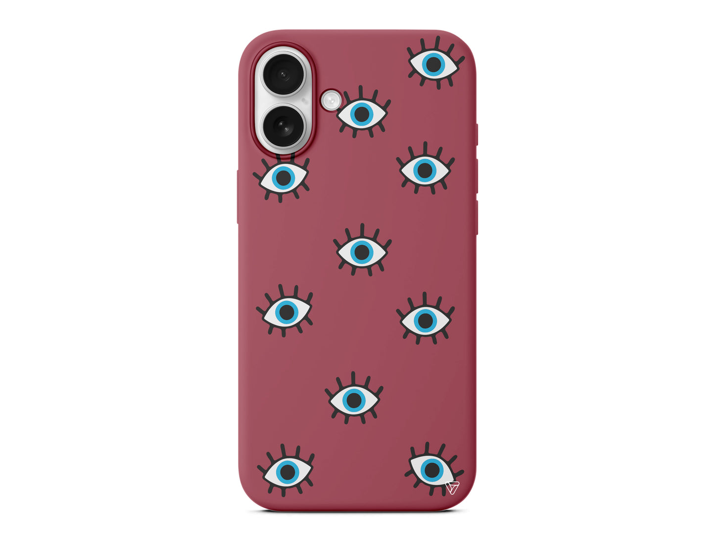 Nazar Gözler Lansman Model İçi Kadife Silikon Telefon Kılıfı