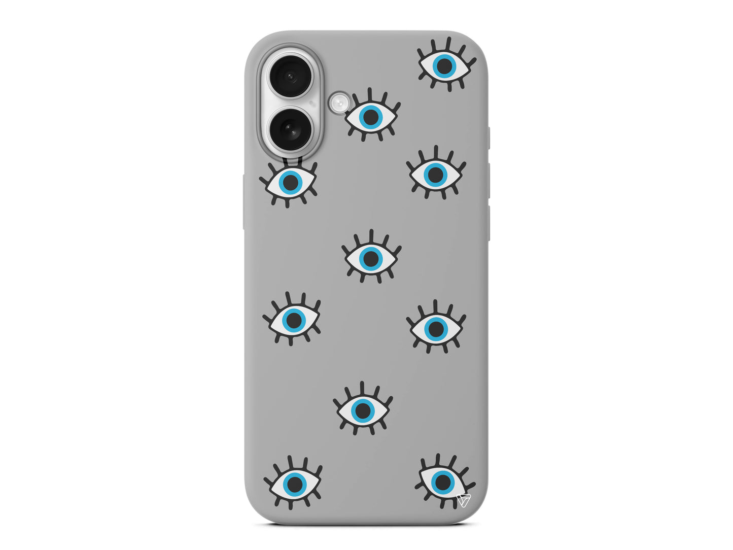 Nazar Gözler Lansman Model İçi Kadife Silikon Telefon Kılıfı