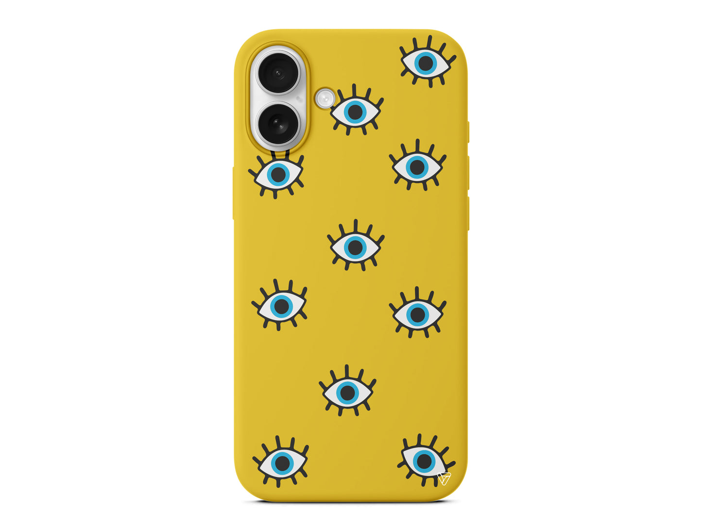 Nazar Gözler Lansman Model İçi Kadife Silikon Telefon Kılıfı