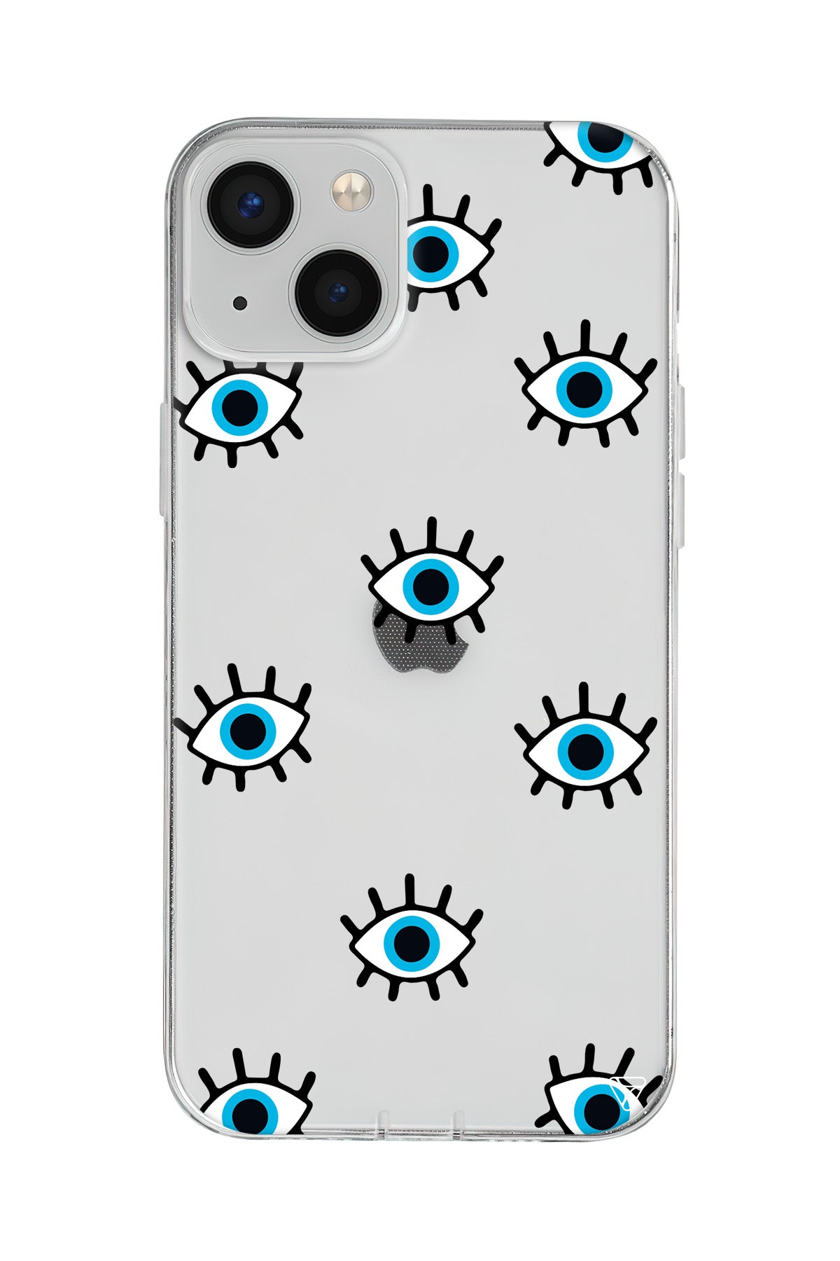 Nazar Gözler Lansman Model İçi Kadife Silikon Telefon Kılıfı – Plus Serisine Özel