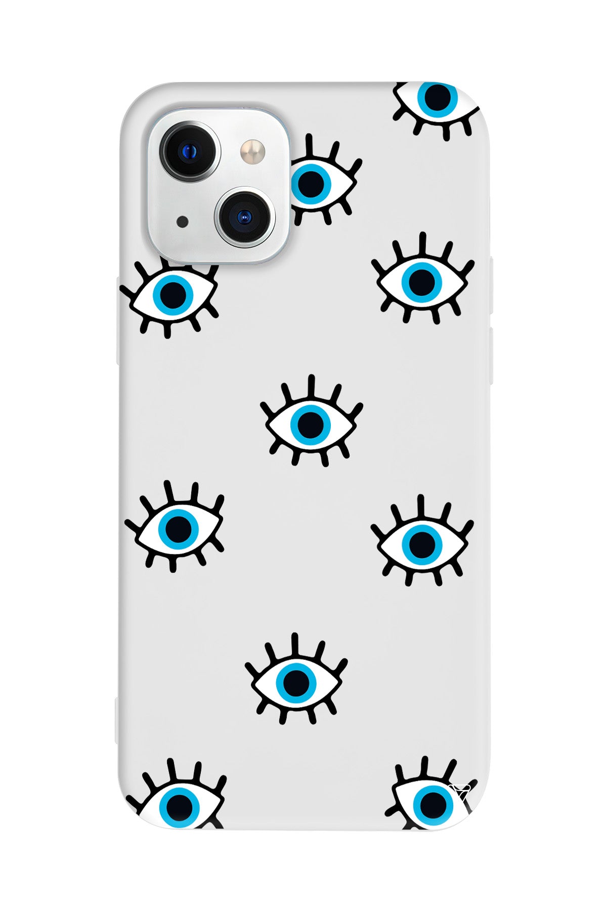 Nazar Gözler Lansman Model İçi Kadife Silikon Telefon Kılıfı – Plus Serisine Özel