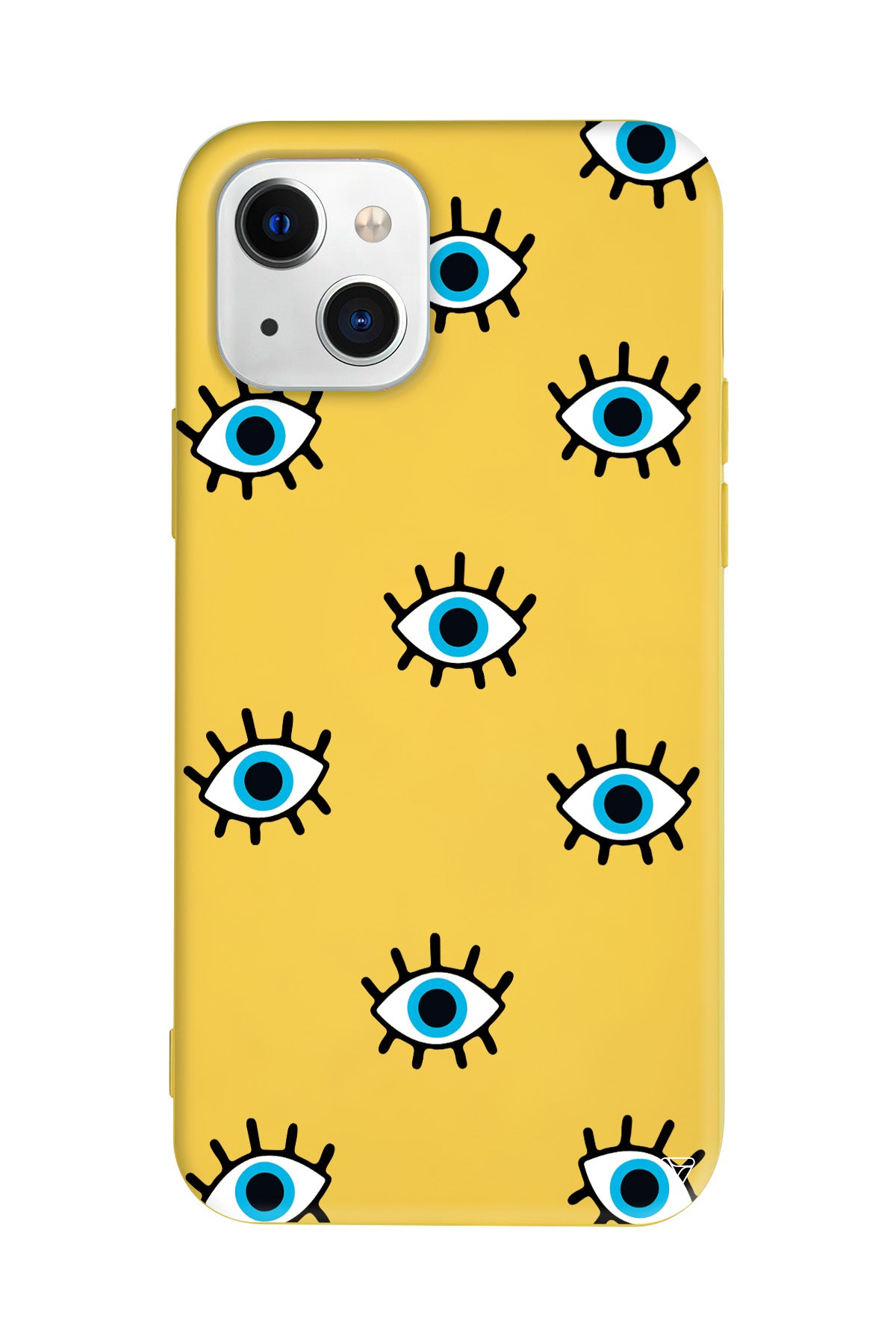 Nazar Gözler Lansman Model İçi Kadife Silikon Telefon Kılıfı