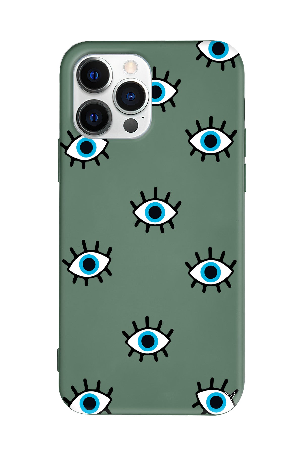 Nazar Gözler Lansman Model İçi Kadife Silikon Telefon Kılıfı