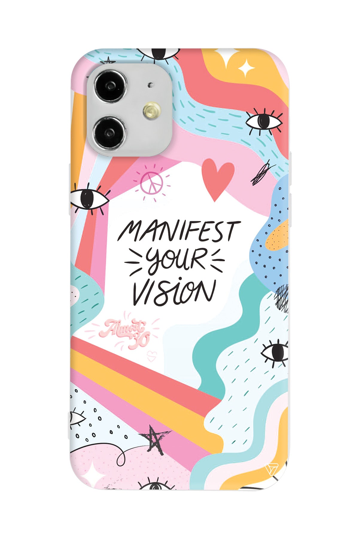 Manifest Your Vision Lansman Model İçi Kadife Silikon Telefon Kılıfı