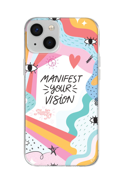 Manifest Your Vision Lansman Model İçi Kadife Silikon Telefon Kılıfı