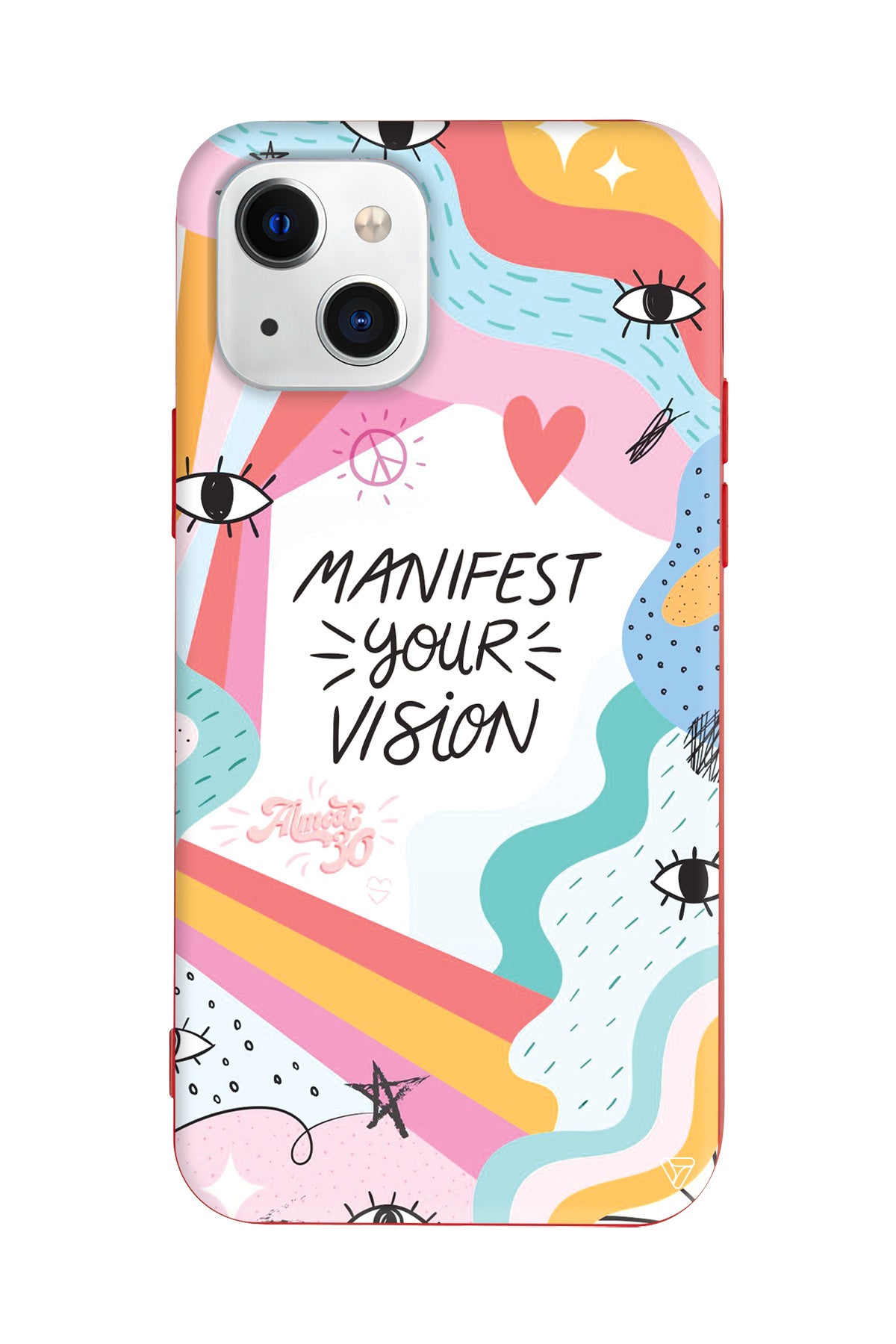 Manifest Your Vision Lansman Model İçi Kadife Silikon Telefon Kılıfı – Plus Serisine Özel