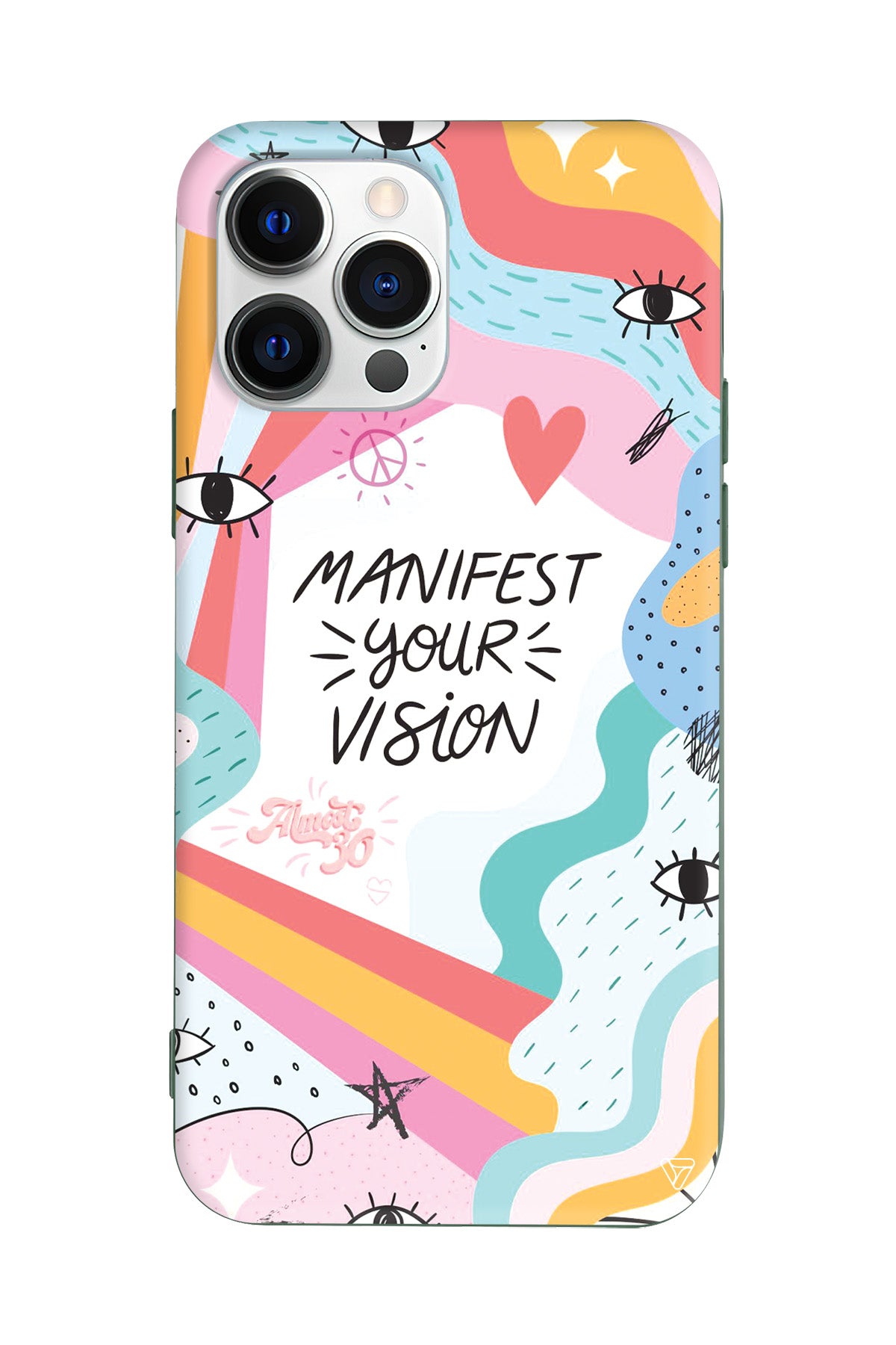 Manifest Your Vision Lansman Model İçi Kadife Silikon Telefon Kılıfı
