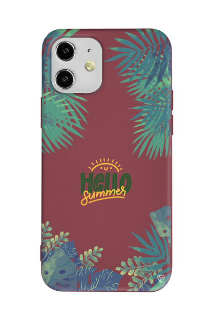 Hello Summer Lansman Model İçi Kadife Silikon Telefon Kılıfı
