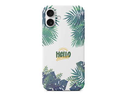 Hello Summer Lansman Model İçi Kadife Silikon Telefon Kılıfı