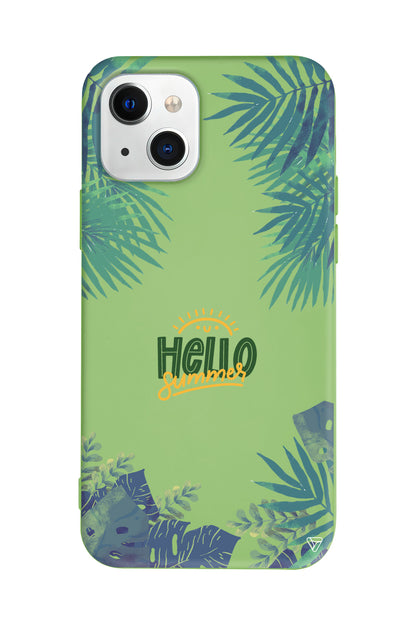 Hello Summer Lansman Model İçi Kadife Silikon Telefon Kılıfı