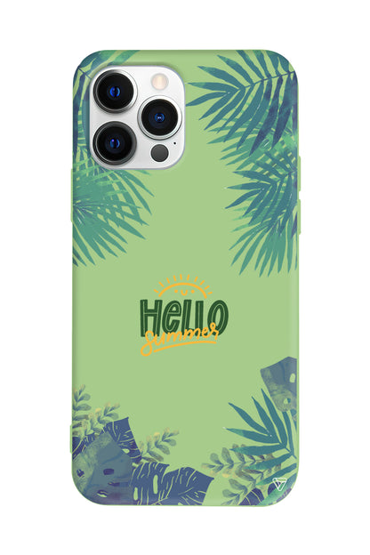 Hello Summer Lansman Model İçi Kadife Silikon Telefon Kılıfı