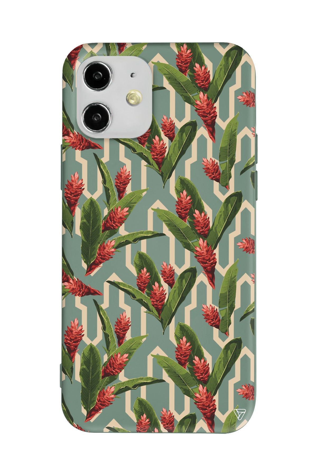 Kırmızı ve Yeşil Lansman Model İçi Kadife Silikon Telefon Kılıfı