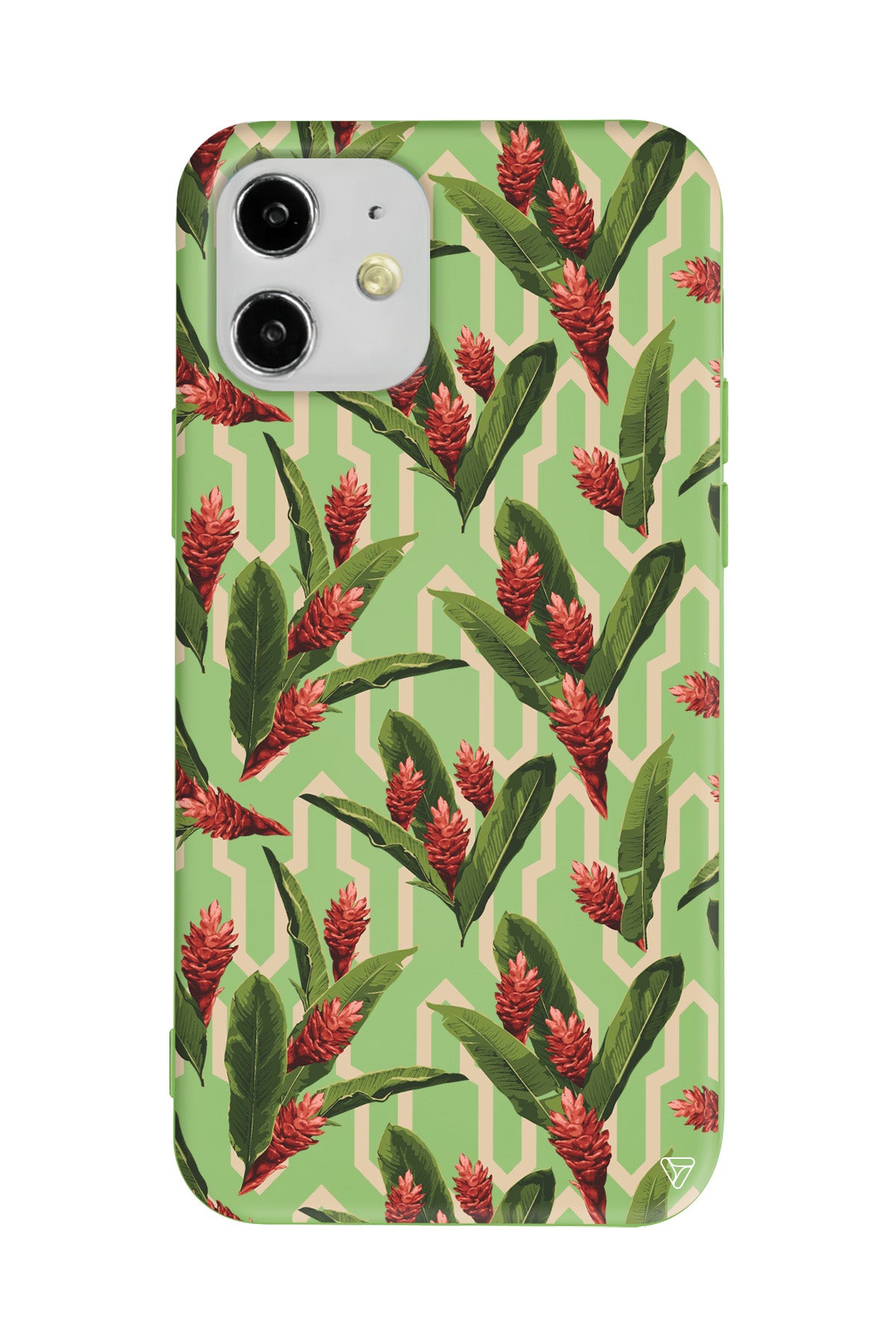 Kırmızı ve Yeşil Lansman Model İçi Kadife Silikon Telefon Kılıfı