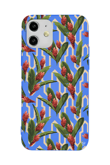 Kırmızı ve Yeşil Lansman Model İçi Kadife Silikon Telefon Kılıfı